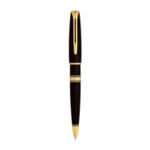 Ручка Waterman Charleston Black GT кулькова, чорний корпус з акрилу, позолота 23К 21300