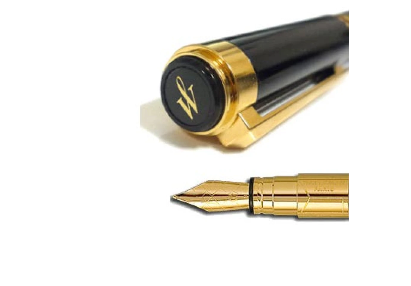 Ручка Waterman Perspective Black GT, перо, черный лаковый латунный корпус, позолота 11 400