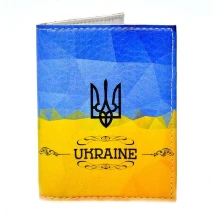 Обкладинка для ID паспорта Україна, малюнок в українському стилі, асорті, шкірзамінник — фото 6