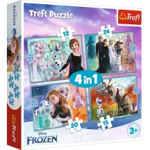 Пазли Trefl ( 4 в 1) "Крижане серце" 28,5 х 20,5 см, 4+ 34381