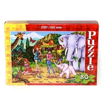 Пазлы Danko Toys 80 элементов, картонные 230 х 165 мм, детям от 3 лет C80-... — фото 2