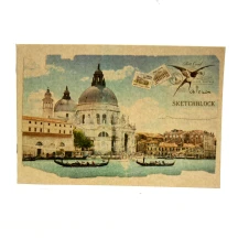 Альбом для малювання А4 "Крафт Авто", "Старе місто" 12 аркушів, 120 г/м2, скоба АА4212 — фото 2
