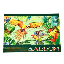 Альбом для малювання А4 "Тропіки" 30 аркушів, 120 г/м2, скоба АА4230