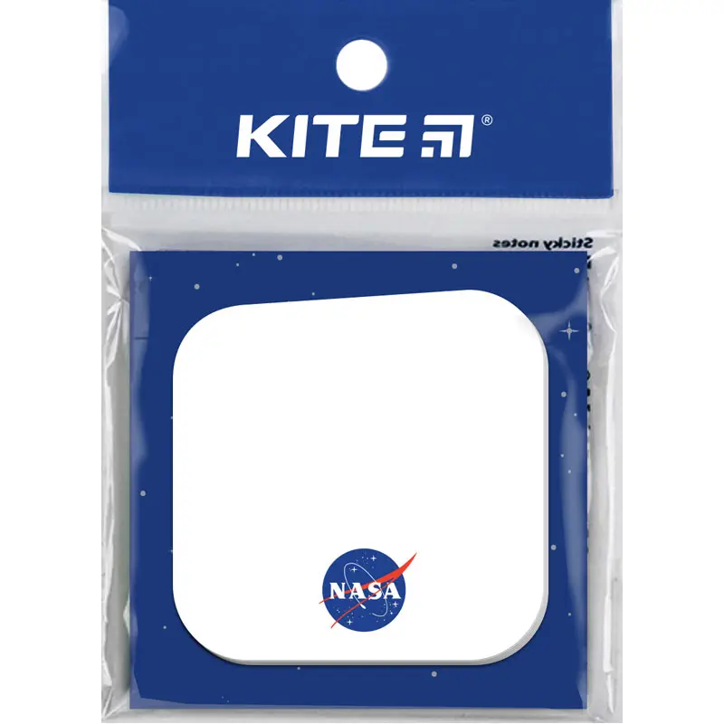 Блок паперу Kite з клейким шаром 70 х 70 мм, 50 аркушів, фігурний Nasa NS22-298 — фото 2