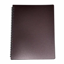 Книжка записна Buromax А4, 96 аркушів "Office", клітинка, пружина, пластикова обкладинка BM.24451150-19