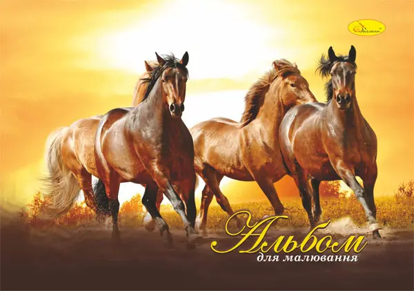 Альбом для малювання Апельсин А4 40 аркушів, офсетний папір, 120 г/м2 лак, пружина АП-П-120-40 — фото 4