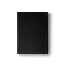 Щоденник недатований Аркуш А5, серія "Light", 176 аркушів, клітинка, штучна шкіра, чорний 27036