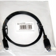 Кабель пристроїв, USB3.0 A->3.1C M/M 1.0m. 3xShielded A 67890