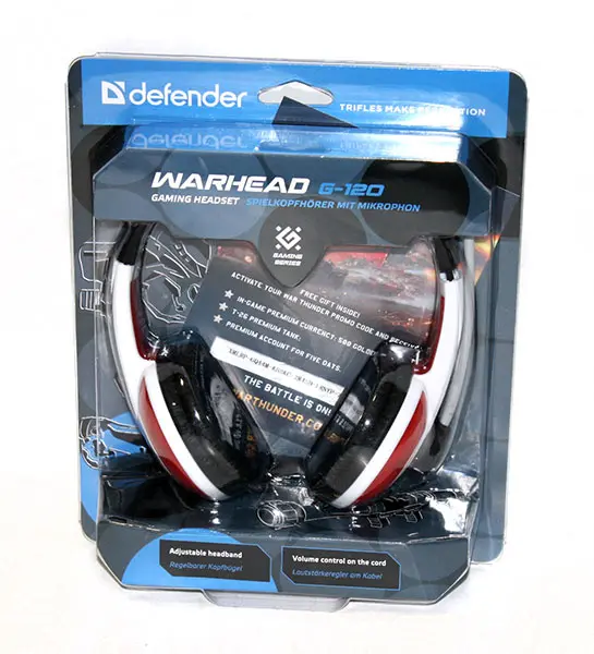 Наушники с микрофоном Defender Warhead, длинна кабеля 2 м G-120 Наушники с микрофоном Defender Warhead, длинна кабеля 2 м G-120 — фото 2