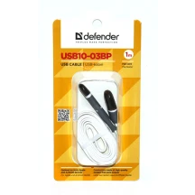 Кабель Defender 2.0 AM-microUSB+Lighting 1.0m USB10-03BР