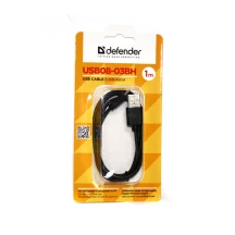 Кабель Defender USB08-03ВH 2.0 AM-micro BM 1.0m 87476