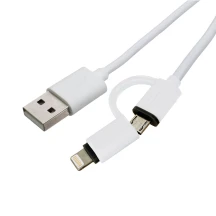 Кабель Patron 2.0 AM-microUSB+Lighting 1.0m PN-LIGHT-MIC-1M