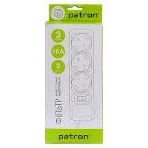 Сетевой фильтр Patron 3 m 3 розетки черный SP-1033 — фото 2