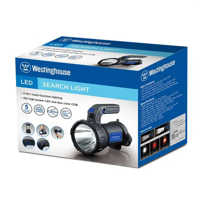 Ліхтар Westinghouse 3W LED + 3хAA R6 в комплекті WF1531-3R6PCB — фото 2
