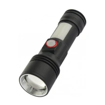 Ліхтар Quantum ручний "Adept" 10W LED zoom+ COB з USB, акумулятор не комплектується QM-FL1031