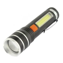 Ліхтар Quantum ручний "Helper" 10W LED zoom+ COB з USB QM-FL1032
