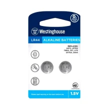Батарейка Westinghouse Alkaline таблетка LR44, 2 штуки, блістер AG13-BP2