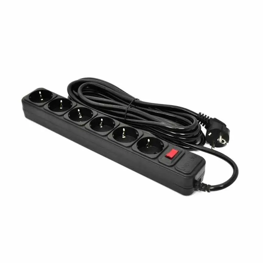 Сетевой фильтр Patron 5 m 6 розеток черный SP-1665 146797