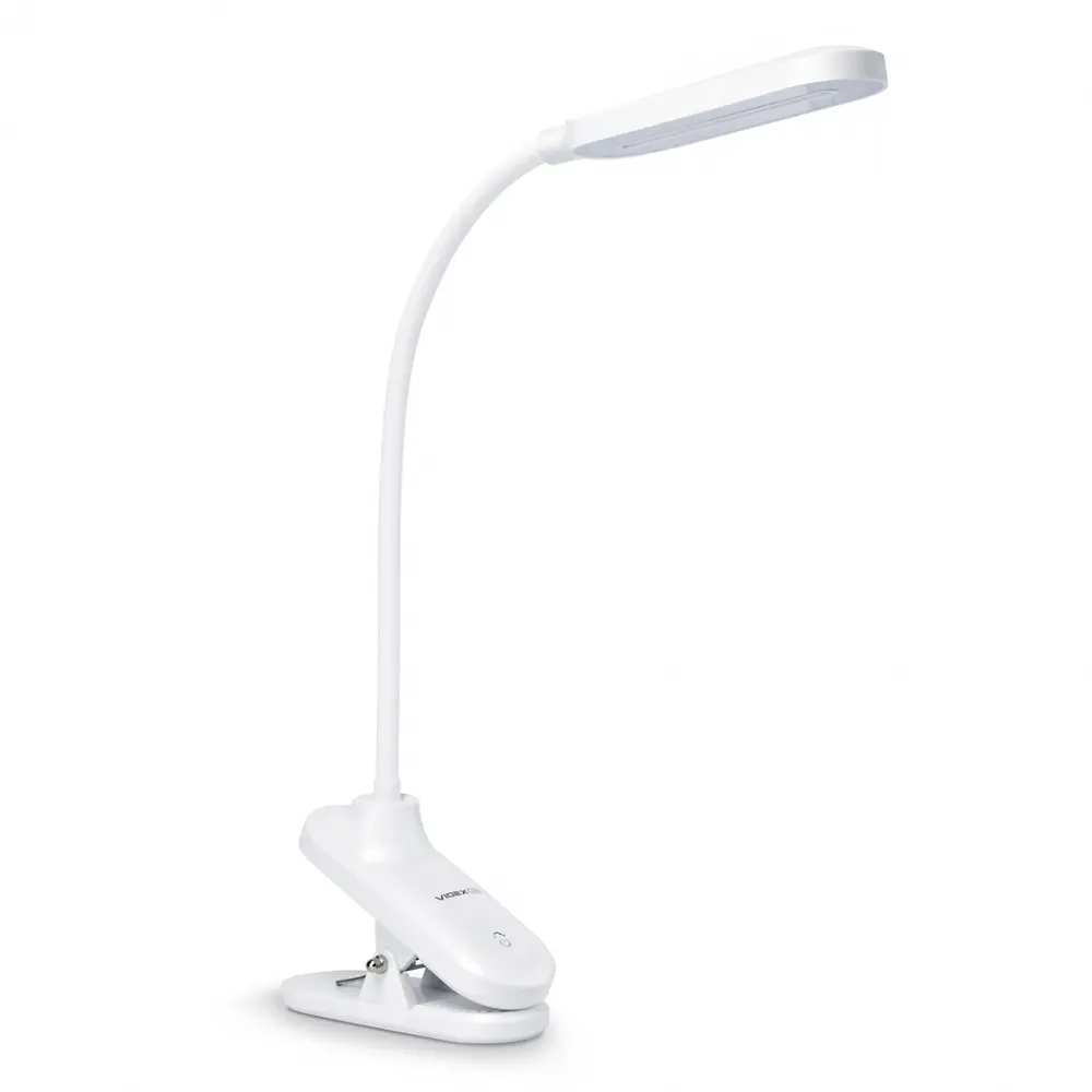 Лампа настільна Videx LED 7W 3000-5500K 220V біла, кліпса VL-TF09W — фото 2
