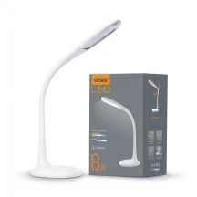 Світильник настільний Videx LED 8W 3000-5500K 220V USB  білий VL-TF03W