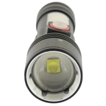 Ліхтар Quantum ручний "Adept" 10W LED zoom+ COB з USB, з акумулятором NCM18650 2000 mAh QM-FL1031 — фото 3