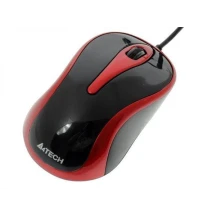Мишка оптична A4Tech USB (Red+Black) N-350-2