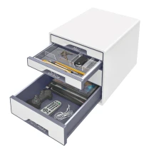 Настільний короб з 4 шухлядами Leitz WOW CUBE, 287х270х363, колір білий 5213-20-01 — фото 2