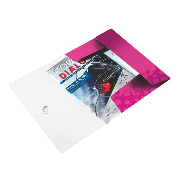 Папка - бокс Leitz WOW, A4, на гумку, на 150 аркушів PP, 235x8x320 мм, колір рожевий металік 4599-00-23 — фото 2