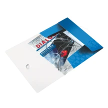 Папка - бокс Leitz WOW, A4, на гумку, на 150 аркушів PP, 235x8x320 мм, колір синій металік 4599-00-36 — фото 2