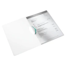 Папка з кліпом Leitz WOW ColorClip, A4 PP, 222x8x310 мм, колір бірюзовий металік 4185-00-51 — фото 2