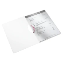 Папка з кліпом Leitz WOW ColorClip, A4 PP, 222x8x310 мм, колір рожевий металік 4185-00-23 — фото 2