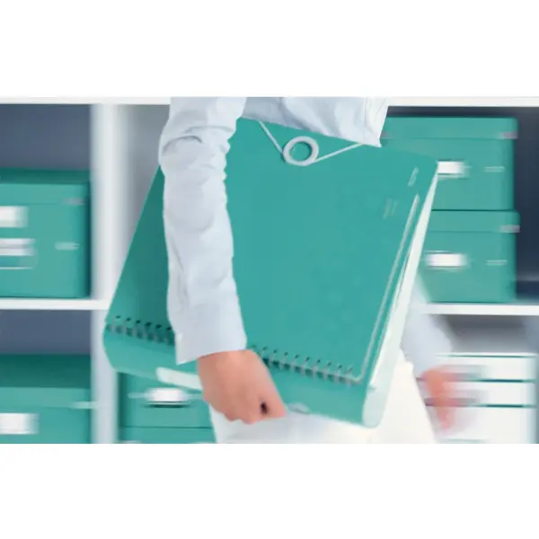 Папка-реєстратор Leitz Active WOW 180°, 80 мм, колір бірюзовий 1106-00-51 — фото 4