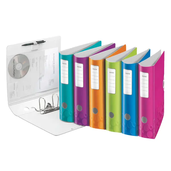 Папка-реєстратор Leitz Active WOW 180°, 80 мм, колір зелений 1106-00-64 — фото 6