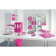 Папка-реєстратор Leitz Active WOW 180°, 80 мм, колір рожевий 1106-00-23 — фото 5