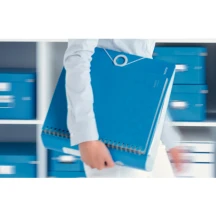 Папка-реєстратор Leitz Active WOW 180°, 80 мм, колір синій 1106-00-36 — фото 4