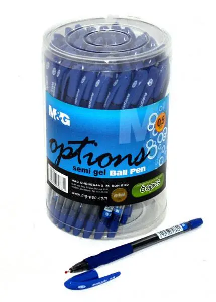 Ручка масляна M&G Options 0,5 мм, колір стрижня синій ABP62971 Blue — фото 2