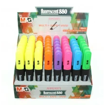 Маркер текстовий M&G Fluorescent 880, скошений, колір зелений, товщина лінії 4 мм AHM24971 — фото 2
