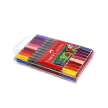 Фломастери Faber-Castell Fibre-tip 20 кольорів, двосторонні 151119 — фото 2