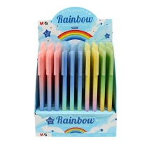 Ручка кулькова автоматична M&G “Rainbow”, товщина лінії 0,5 мм, колір синій ABPH3071 — фото 2