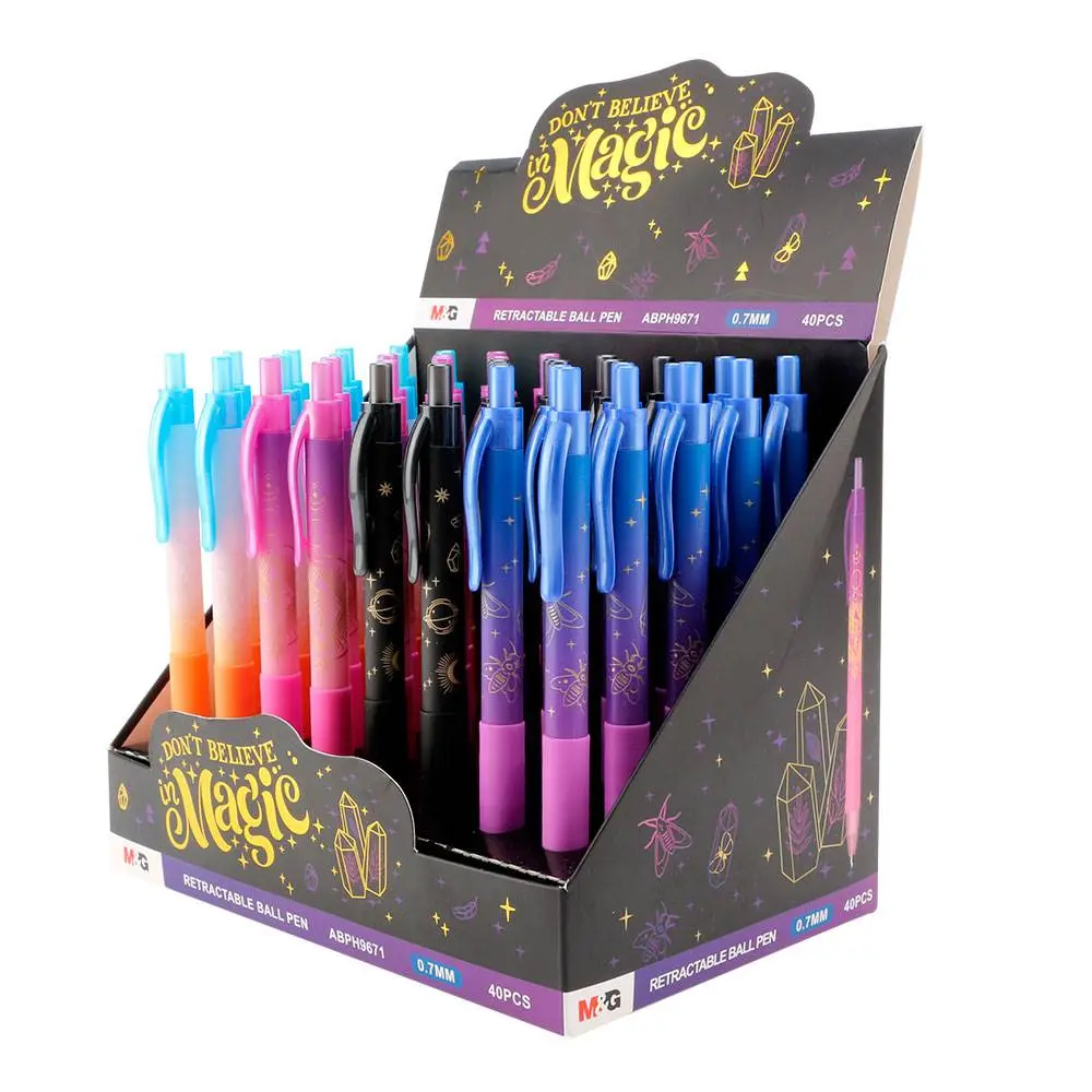 Ручка кулькова автоматична  M&G “Magic”, товщина лінії 0,7 мм, колір синий ABPH9671 — фото 2