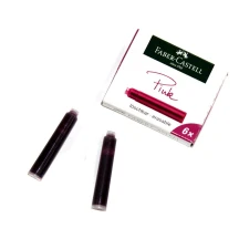 Картридж Faber-Castell чорнильний Стандарт 6 штук в упаковці, рожевий 185508