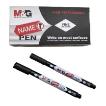 Маркер перманентний M&G чорний, товщина лінії 1 мм APM25671-Black — фото 3