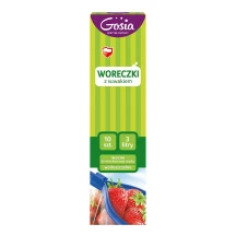 Пакети для продуктів Gosia 3л х 10 штук, з застібкою 4998/4630 — фото 2