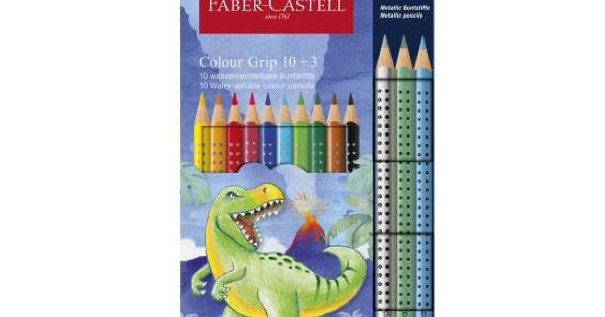 Карандаши цветные акварельные Faber-Castell 10 цветов + 3 цвета ...