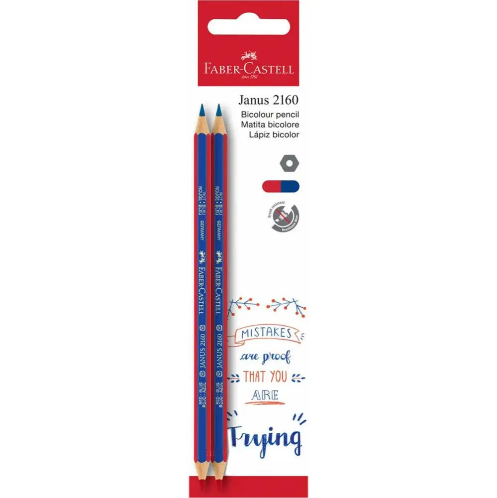 Карандаш цветной Faber-Castell двухсторонний, 2 штуки, блистер 100-102-371 — фото 2