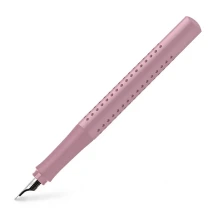 Ручка Faber-Castell Grip 2010 чорнильна пір'яна М + 6 картріджів, рожева 140833 — фото 2