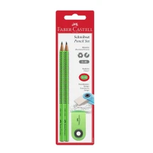 Набір Faber-Castell Pencil Set: 2 чорнографітних олівця B+ гумка, блістер 182414 — фото 3