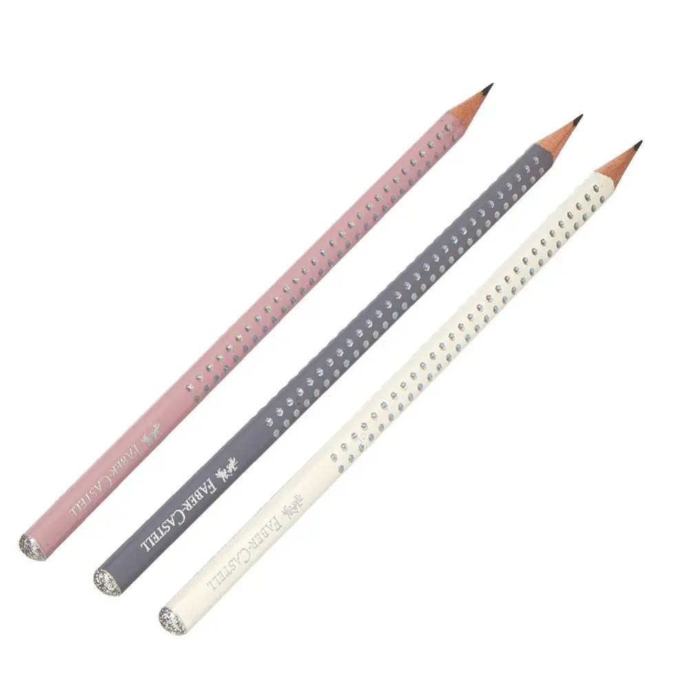 Набір олівців чорнографітних Faber-Castell Sparkle, 3 штуки в блістері 218485 — фото 2