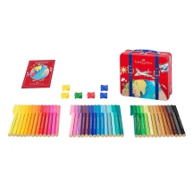 Фломастери Faber-Castell Connector "Валіза" 40 кольорів, у металевій валізі 155535 — фото 3