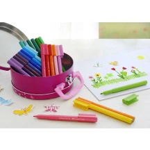 Фломастери Faber-Castell Connector "Дамська сумочка" 33 кольори  у металевій сумочці 155537 — фото 2
